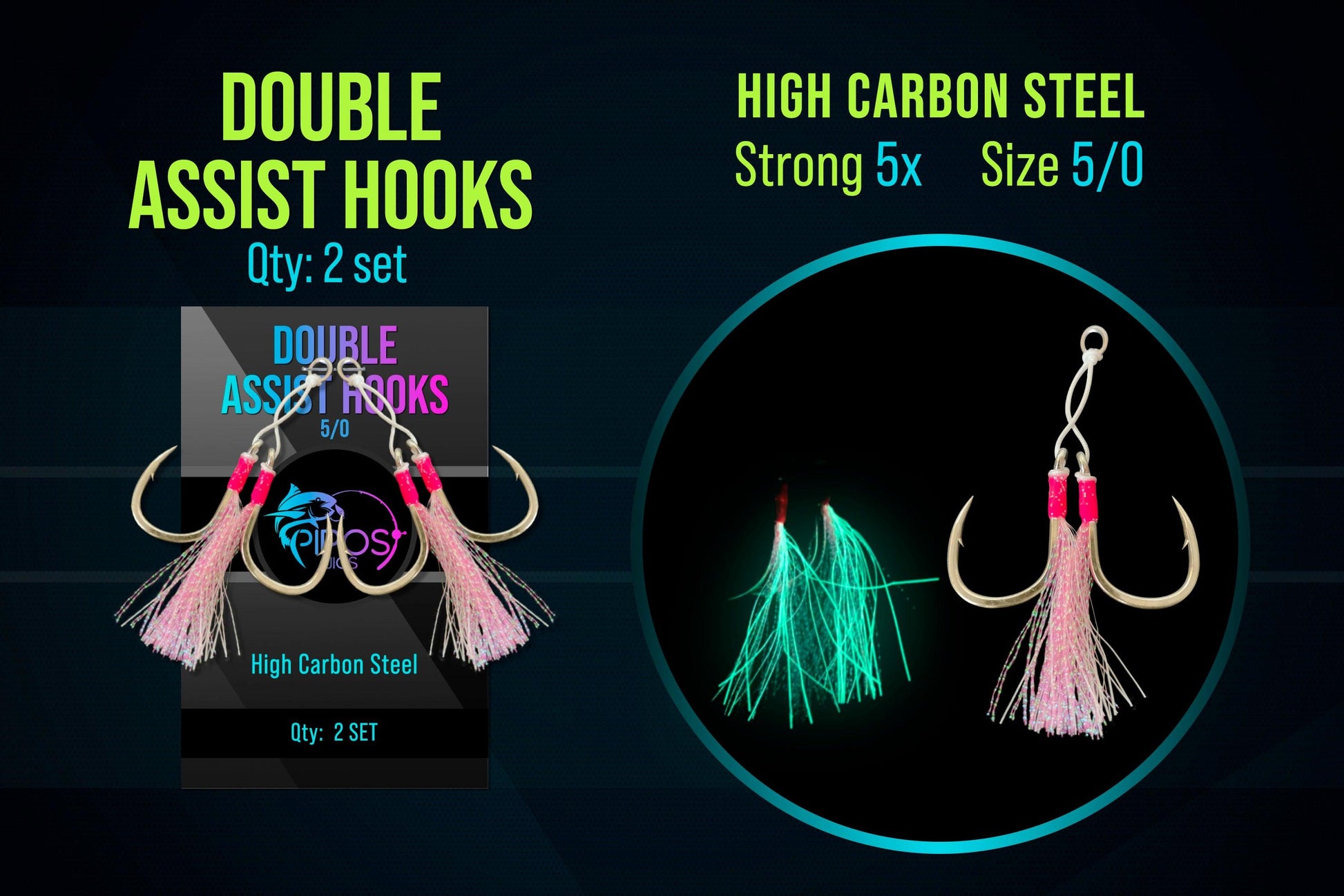 Double Assist Hooks - Pipos Jigs