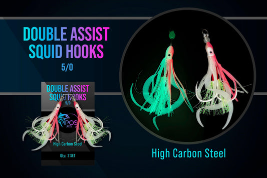 Double Assist Squid Hooks - Pipos Jigs