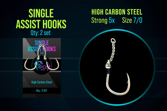 Big Game Single Assist Hook - Pipos Jigs